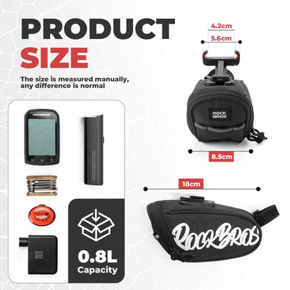 FlashRide Sketch Bike Saddle Bag - 0.8L