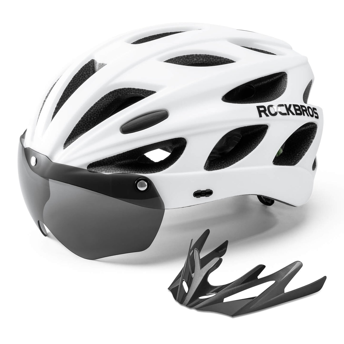 Pottier Bike Helmet with Visor and Goggles