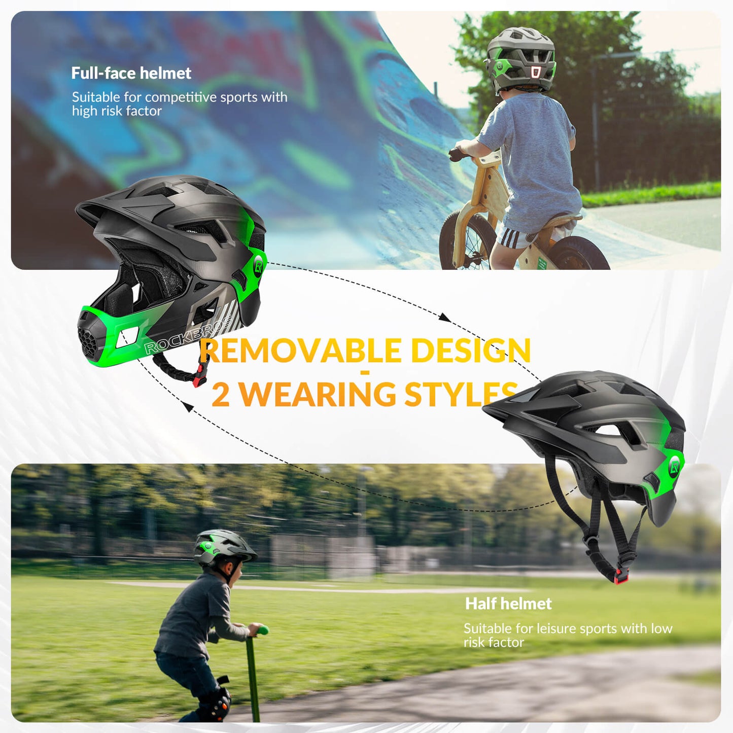TS-61 Kids Full-Face Bike Helmet