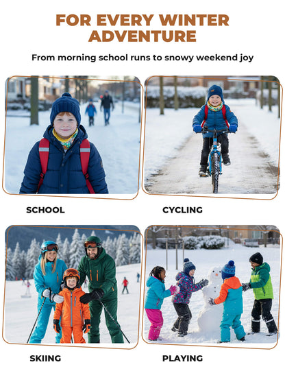 Kids Fleece Warm Face Cover & Neck Gaiter