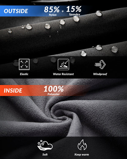 Men's Thermal Fleece Windproof Cycling Pants