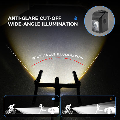 M8 Handlebar Mounted Smart Bike Front Light