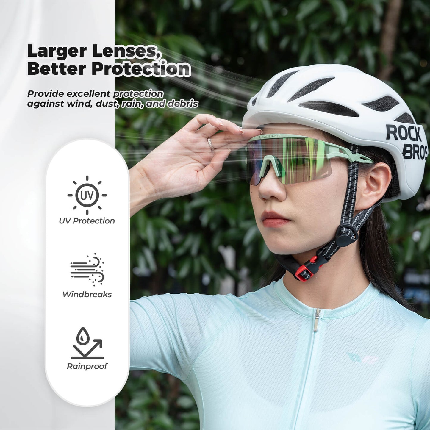 Half Frame Polarized Sports Sunglasses - SP337