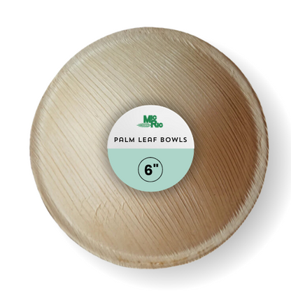 Palm Leaf 6 Inch Round Bowl (600 Pack)