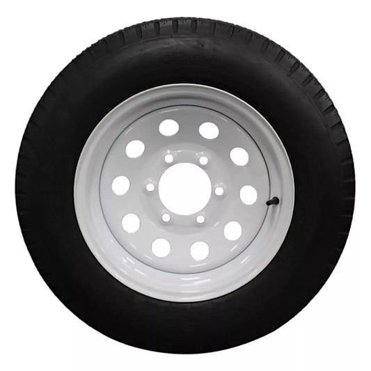 (Set of 4) Antego Tire and Wheel Heavy-Duty 205/75D15 Highway Terrain – 6-Ply-Ply, 15.0-Inch Wheel, Designed for Secure & Stable Towing | A15604520116206ST20575D15-B4