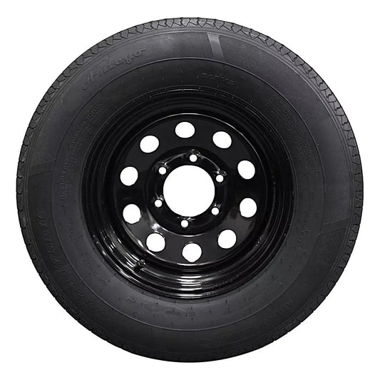 (Set of 4) Antego Tire and Wheel 225/75R15 Highway Terrain Trailer Tire & Wheel – 15.0-Inch Pre-Mounted Rim, 10-Ply-Ply Build, Perfect for Utility & Cargo Use | A15604520096110ST22575R15-B4