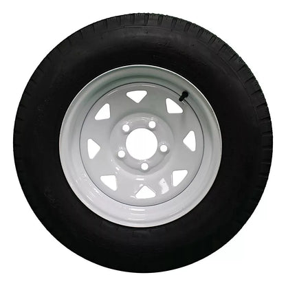 (Set of 4) Antego Tire and Wheel 205/75D14 Highway Terrain Trailer Tire & Wheel – 14.0-Inch Pre-Mounted Rim, 6-Ply-Ply Build, Perfect for Utility & Cargo Use | A140554020116206ST20575D14-B4