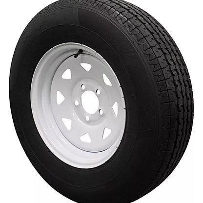 (Set of 4) Antego Tire and Wheel  225/75R15 Highway Terrain – 15.0-Inch Rim, 10-Ply-Ply Strength, Load 116.0, Speed M – Heavy-Duty Trailer Tire | A15604500116110ST22575R15-B4