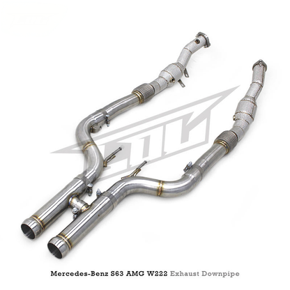 High Flow Catted Stainless Steel Downpipe for Mercedes Benz S560 S580 4.0T