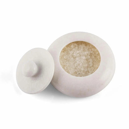 Salero Marble Salt Cellar with Lid
