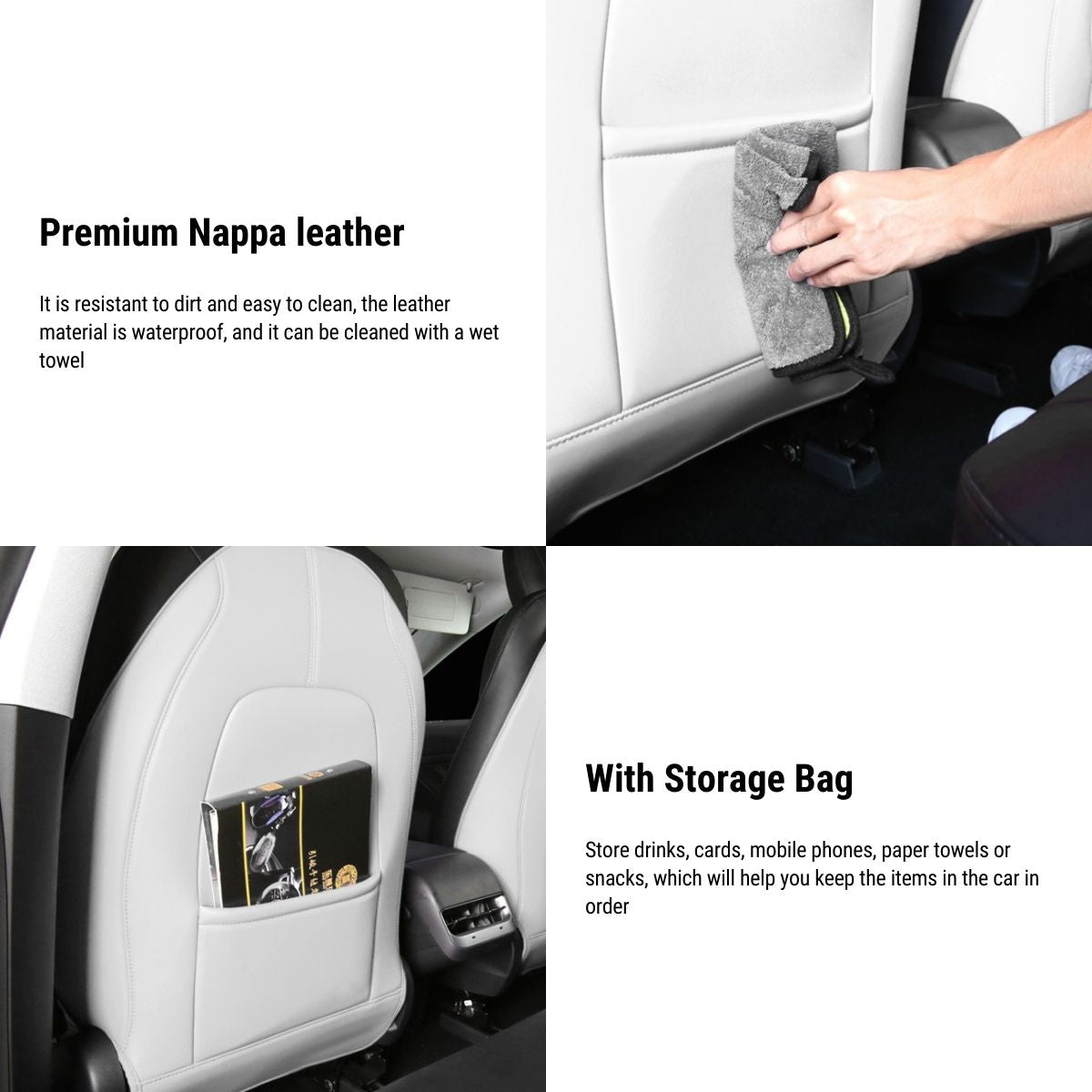 Seat Back Protector for Tesla Model 3 Highland & Model Y Juniper & YL (2pcs)
