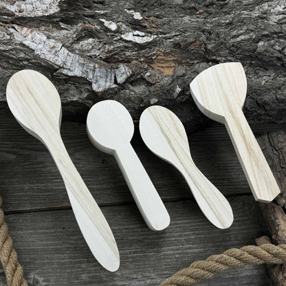 Set of 12 Linden Wood Spoon Carving Blanks