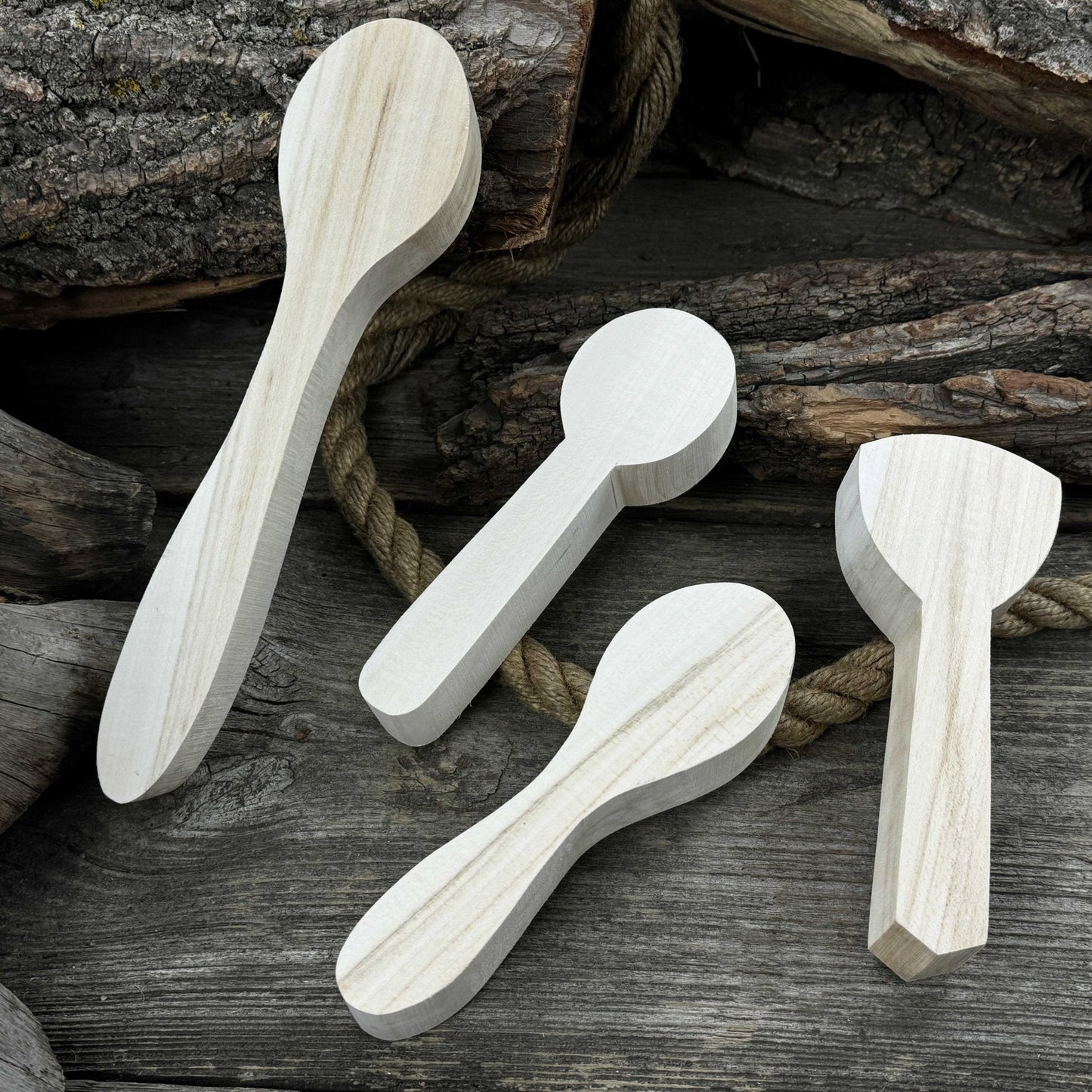 Set of 12 Linden Wood Spoon Carving Blanks
