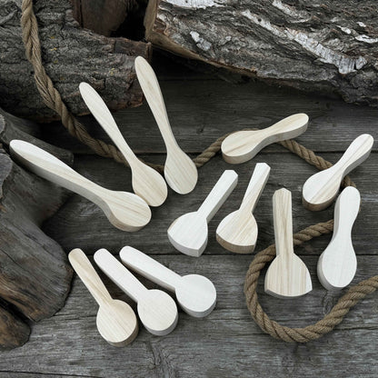 Set of 12 Linden Wood Spoon Carving Blanks
