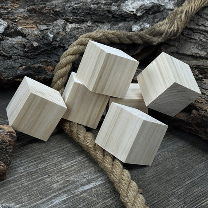 Set of 6 Linden Wood Carving Blanks