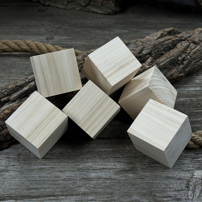 Set of 6 Linden Wood Carving Blanks