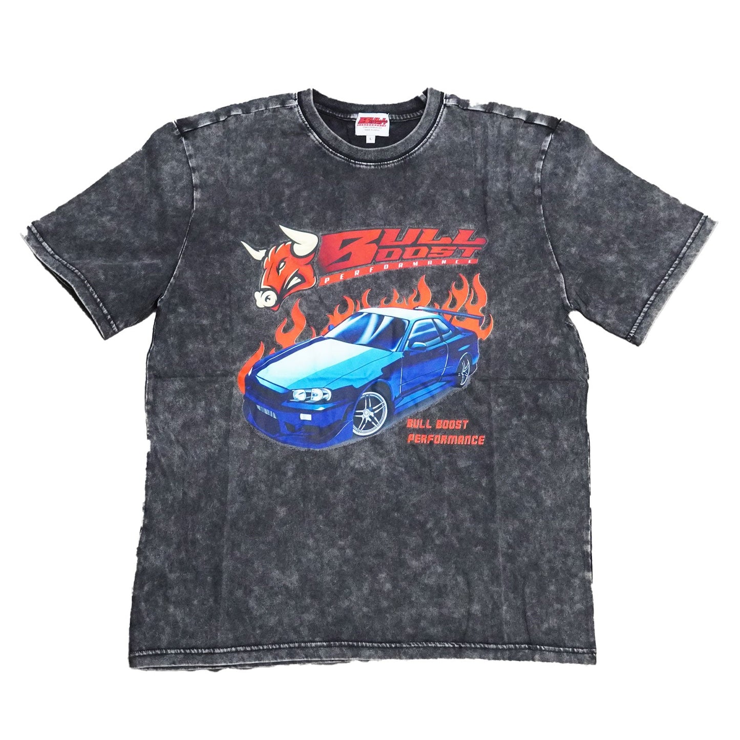 Vintage Acid Wash 250GSM Nissan Skyline GT-R Heavy Cotton Pre Shrunk T Shirt