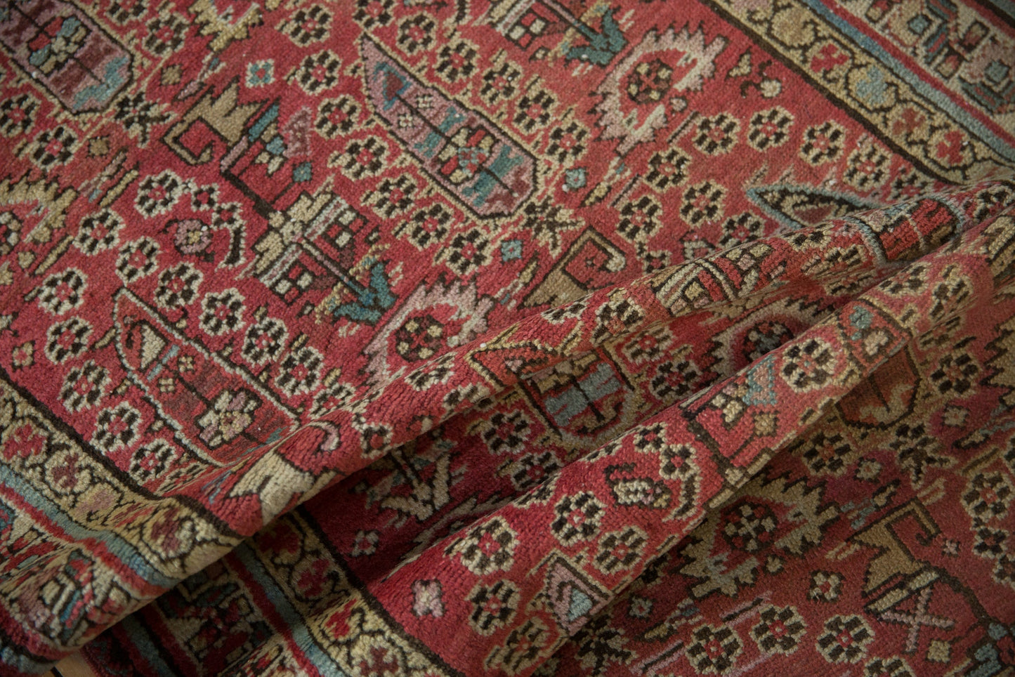 3x14.5 Vintage Distressed Fragment Malayer Rug Runner
