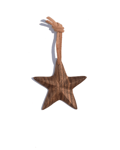 Walnut Star Ornament