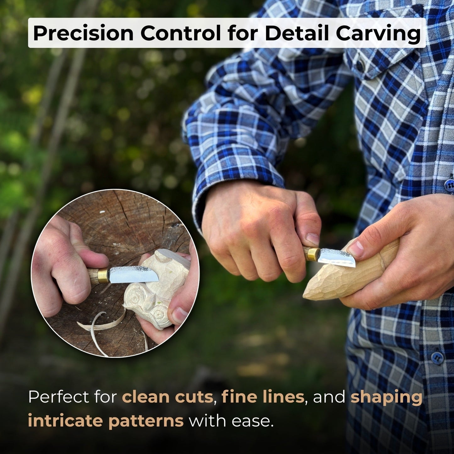 Small Chip Carving Knife, 4 cm (1.57 inches)