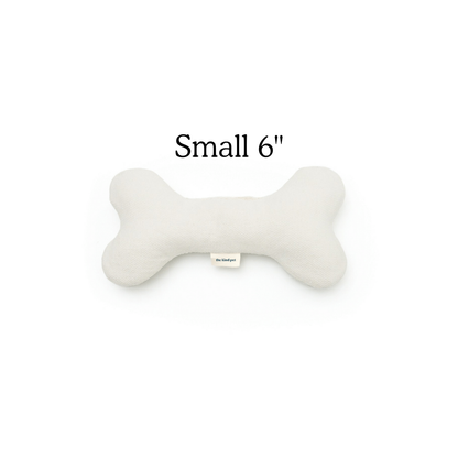 Boba & Vespa Plush Hemp Dog Toy Bone for Gentle Chewers