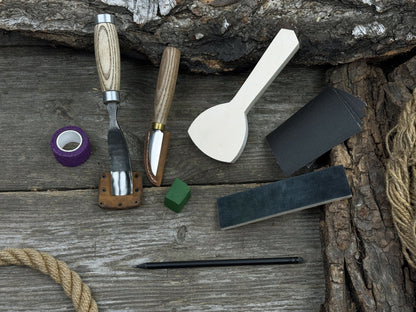 Spoon Carving Kit – All-in-One Whittling Starter Set for Beginners, Adults & Kids
