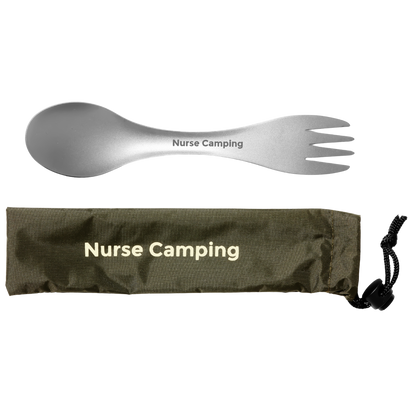 Spoon and Fork Combo - Titanium