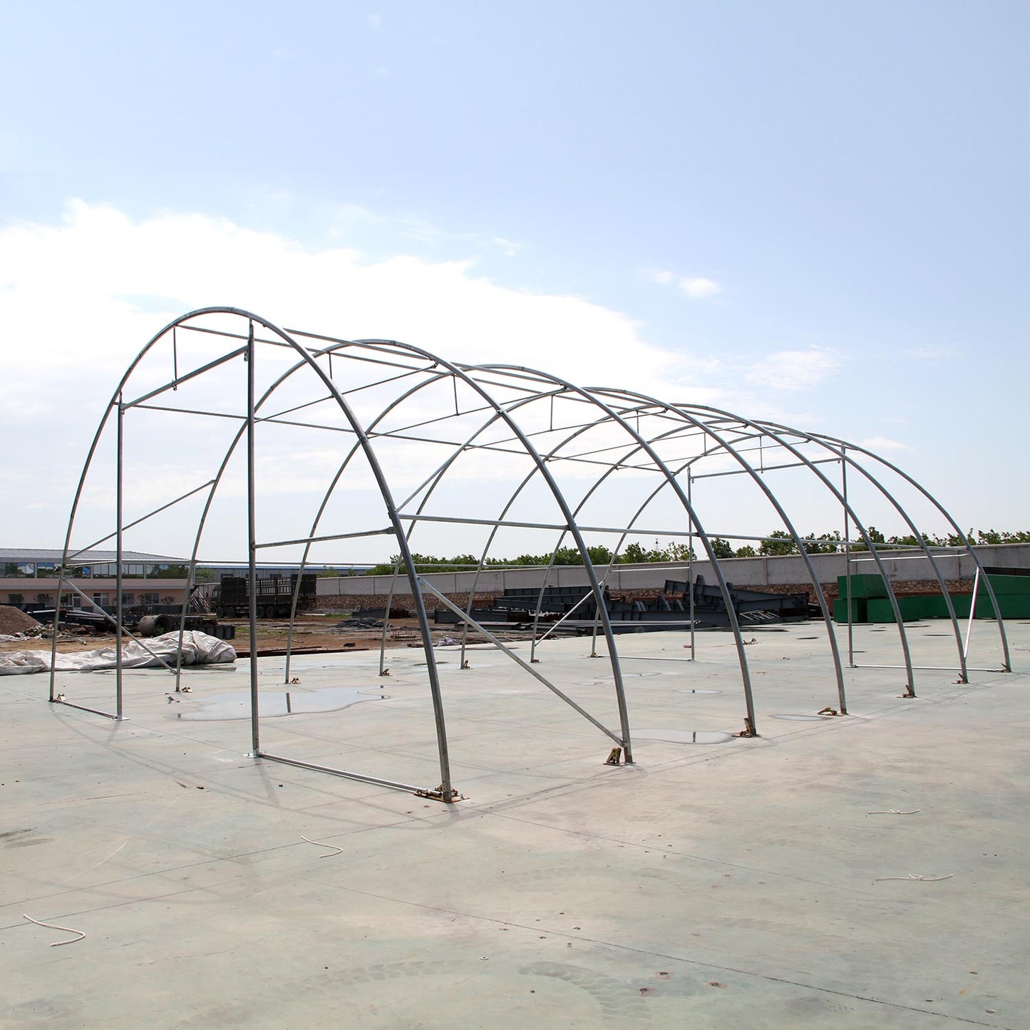 W30'xL65'xH15' Single Truss Arch Storage Shelter