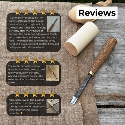 Straight Carving Gouge – 12 mm (0.47 inches)
