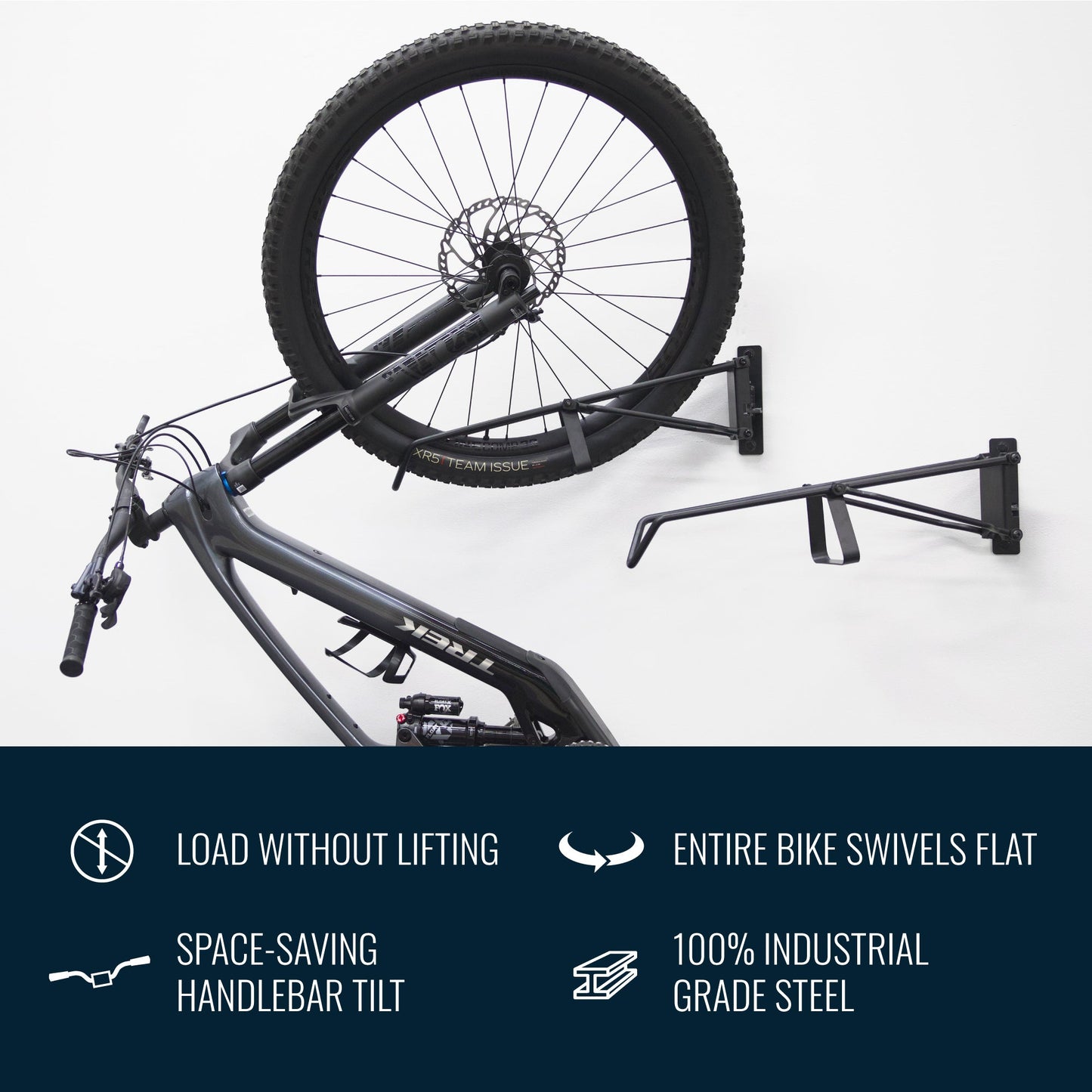 SwivelStow No-Lift Mountain Bike Rack | 4 Pack