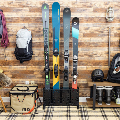 Telluride Ski Storage Rack | Holds 4 Pairs of Skis
