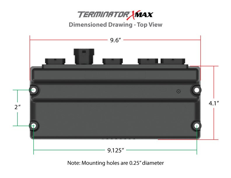 EFI Terminator X Max - Gen IV 58x Crank - 4x Cam - EV1 Injectors - Drive-By-Wire Throttle Body and Transmission Control - USB/CAN Tuning Cable