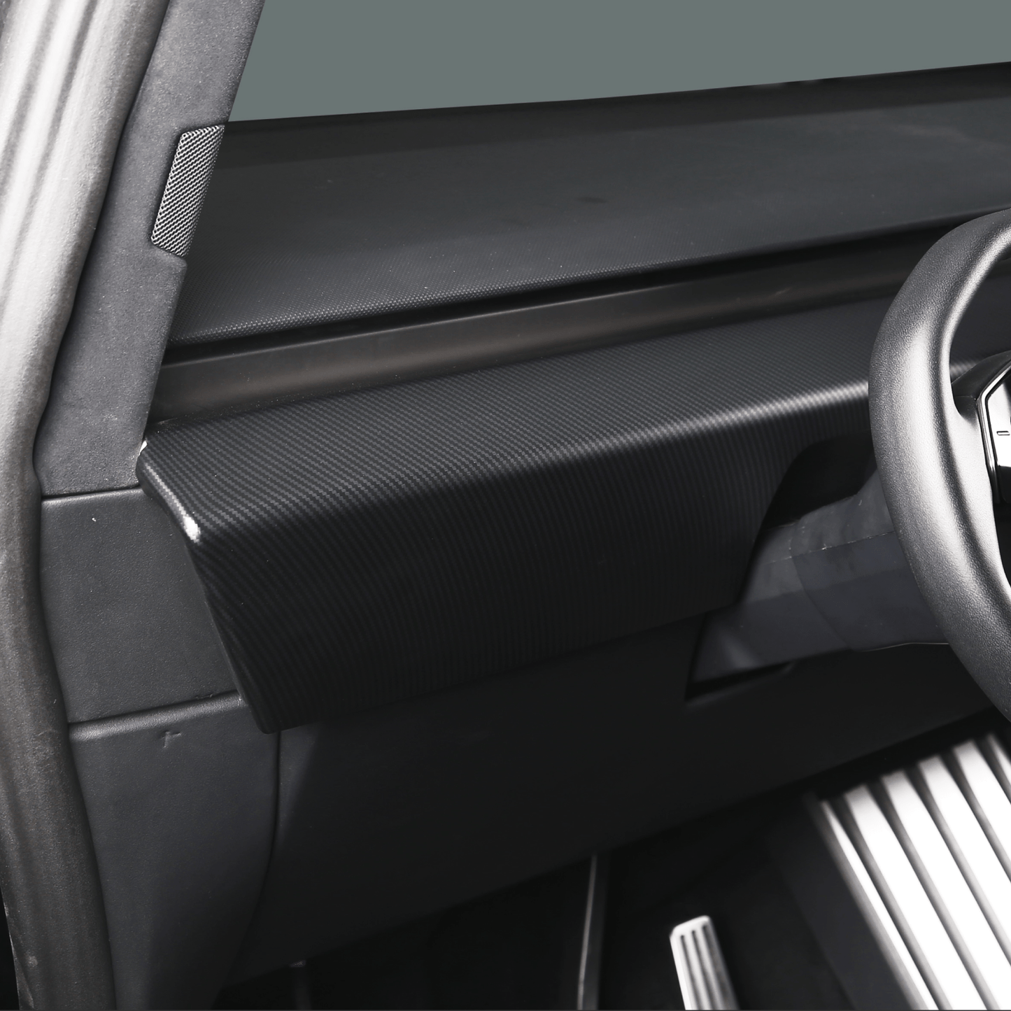 [Carbon Fiber Pattern ABS] Dashboard Cover For Cybertruck (2 PCS)