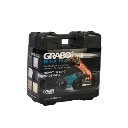 GRABO Pro Cordless Suction Gripster 375 lb Kit with Hardshell Case