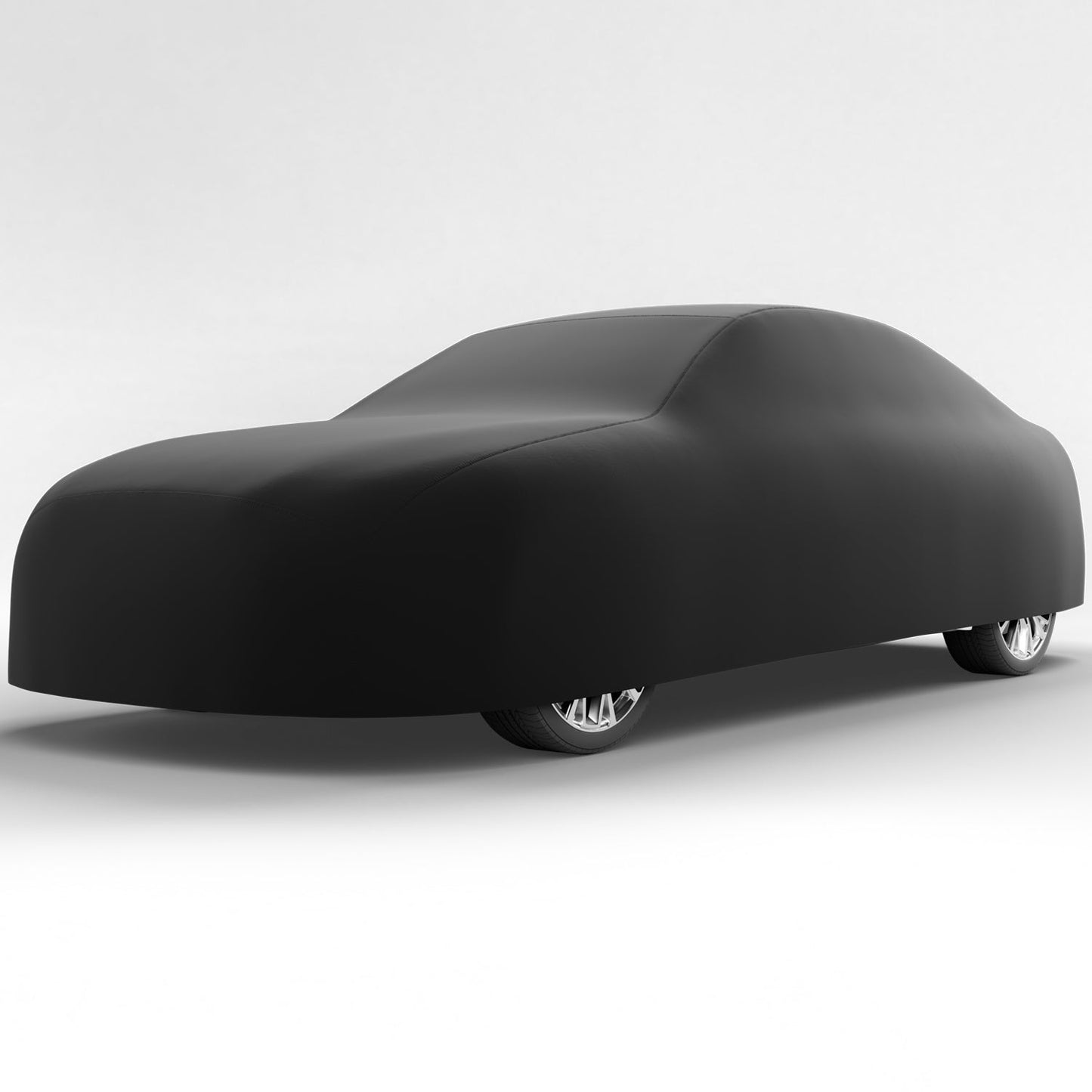 Black Satin BL - Black Car Cover for Chevrolet 210 1956 Hardtop 2-Door