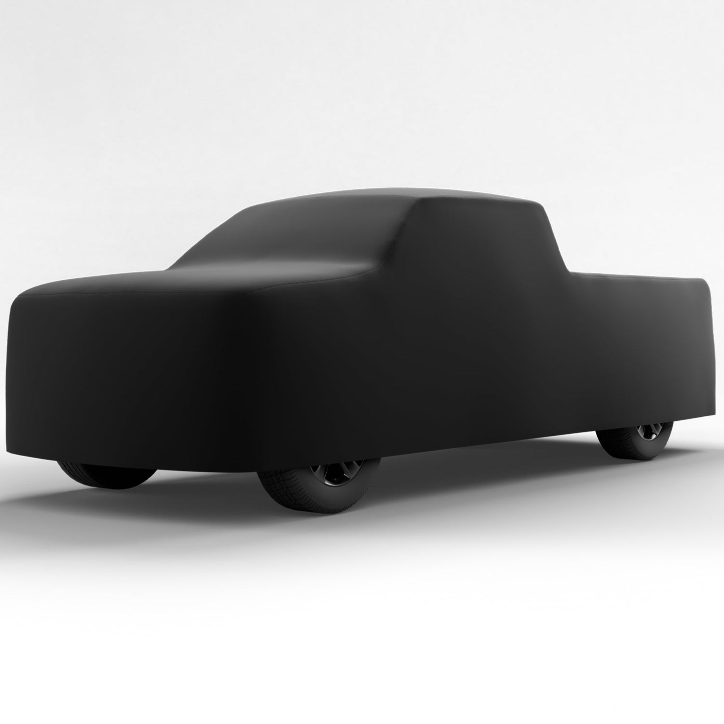 Black Satin BL - Black Car Cover for International Scout II 1973 Pickup 2-Door