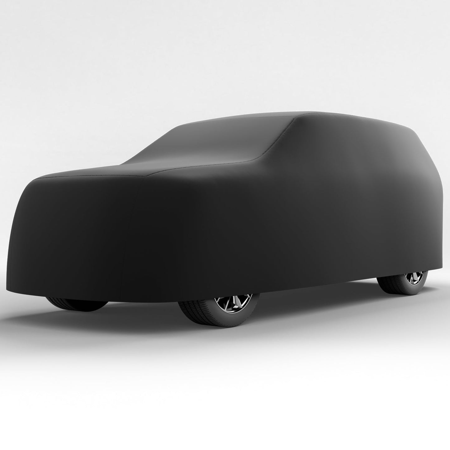 Black Satin BL - Black Car Cover for Ram 1500 Classic 2024 Regular Cab Pickup 6.5 Feet Bed with Camper Shell