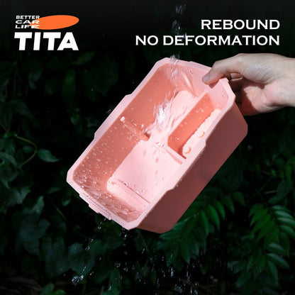 TITA Center Console Storage Box for Model 3/Y | Drawer Design | Food-Grade Silicone | 3 Colors