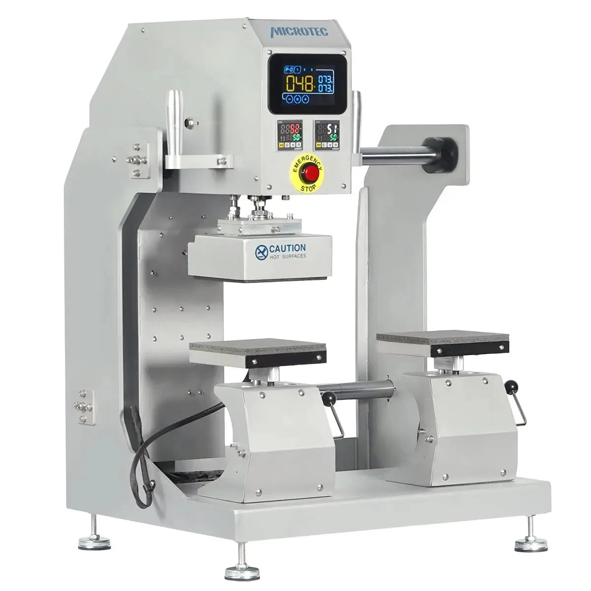 TITAN Double Station Dual Heat Pneumatic Dual Heat Cap & Label Combo Heat Press