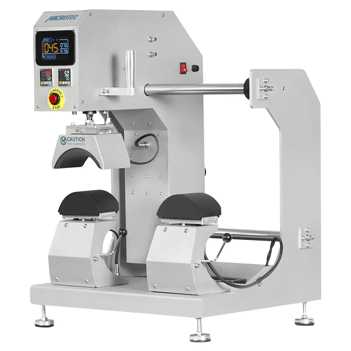 TITAN Double Station Dual Heat Pneumatic Dual Heat Cap & Label Combo Heat Press