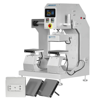 TITAN Double Station Dual Heat Pneumatic Dual Heat Cap & Label Combo Heat Press