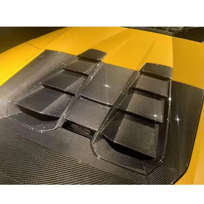 Dry Carbon Fiber Engine Hood Cover for Lamborghini Huracan EVO Spyder