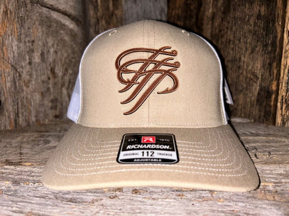 TTP Khaki/White Leather Patch Cut Out