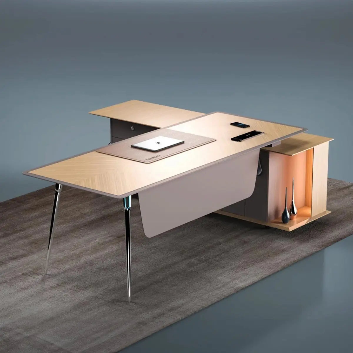 Symor · Modern L-Shaped Executive Desk