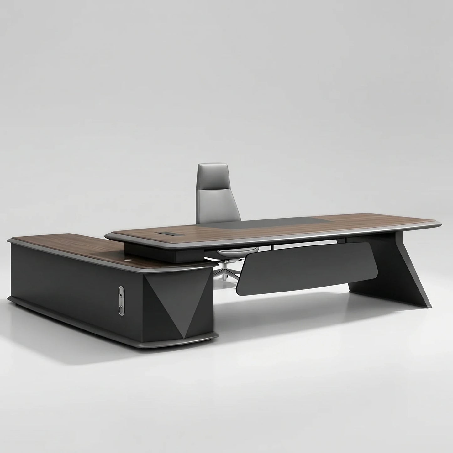 Alwin · Modern L-Shaped Executive Desk