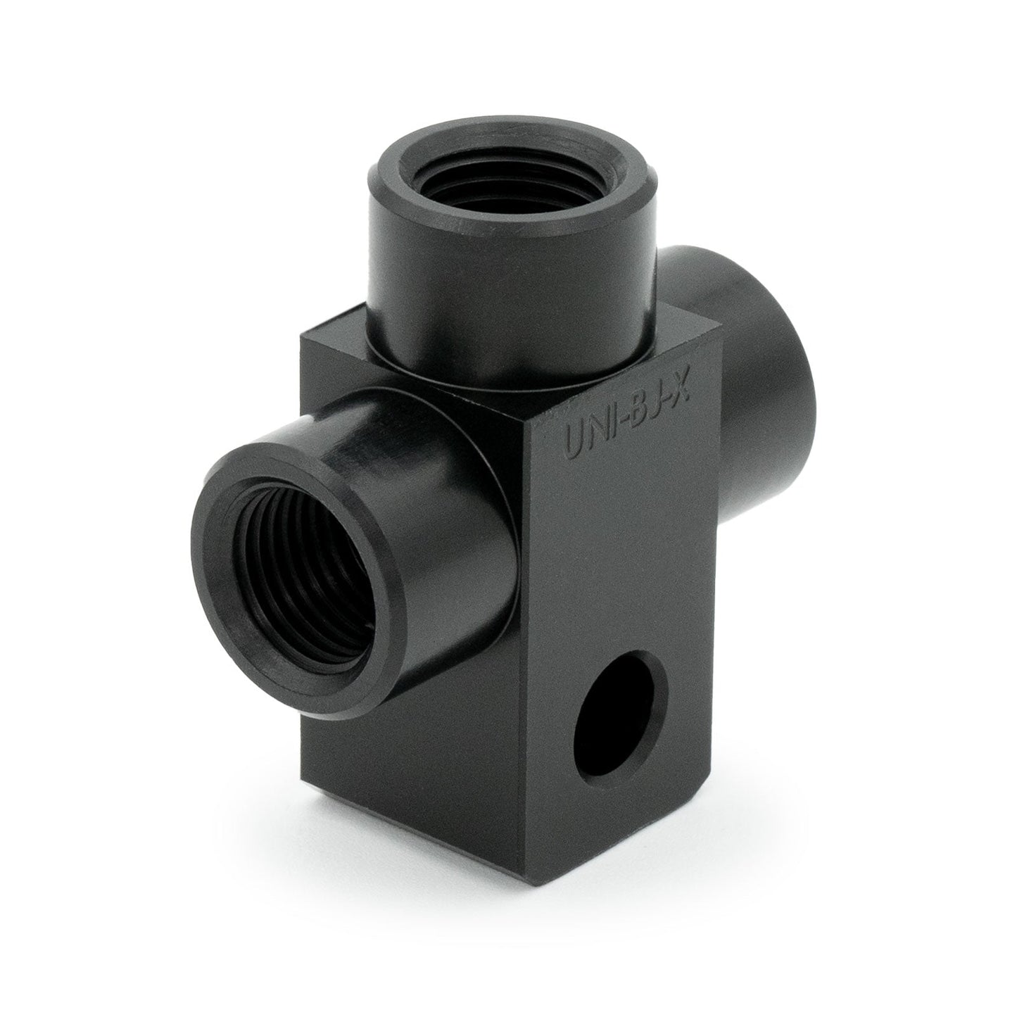 AN3 Female T-Piece Adapter with 6mm Mounting Hole HEL Aluminium