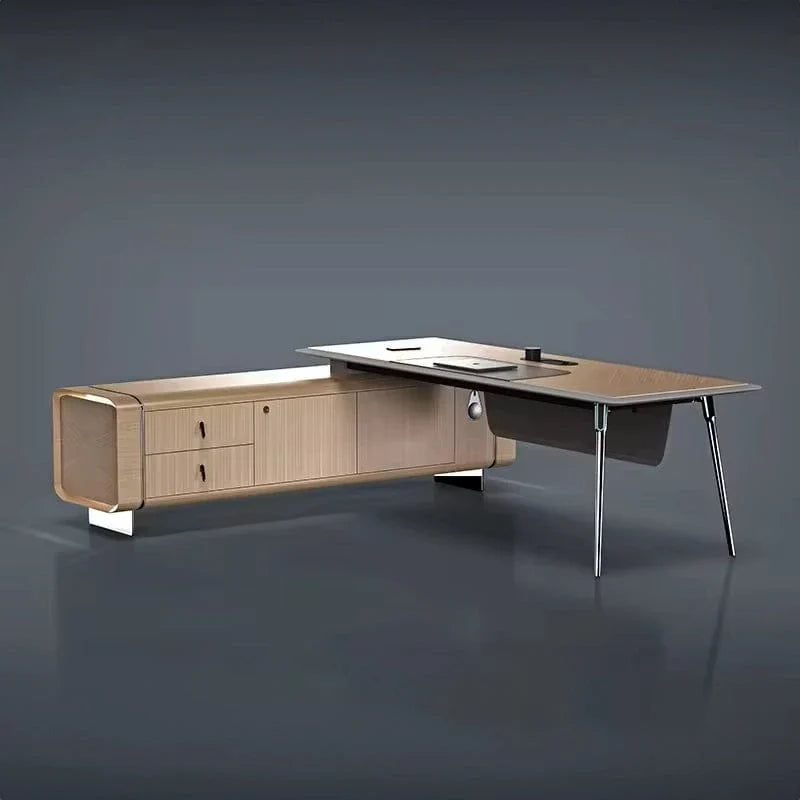 Symra · Modern L-Shaped Executive Desk