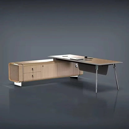 Symra · Modern L-Shaped Executive Desk