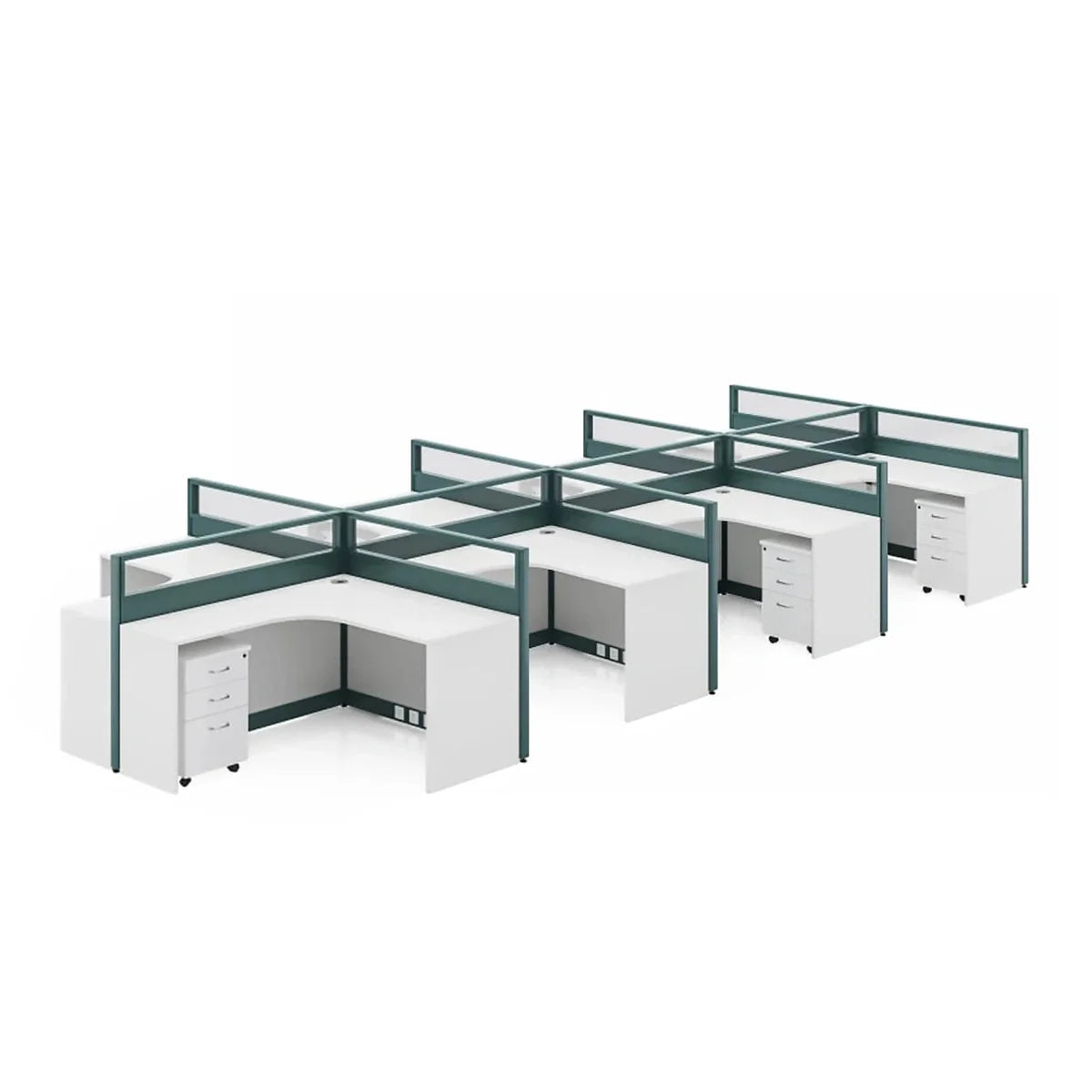 Trevik · L-Shaped Cubicle Workstation