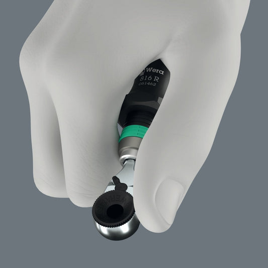 Wera 8011 Zyklop Mini 4 Socket Wrench 1/4" Drive 05003662001